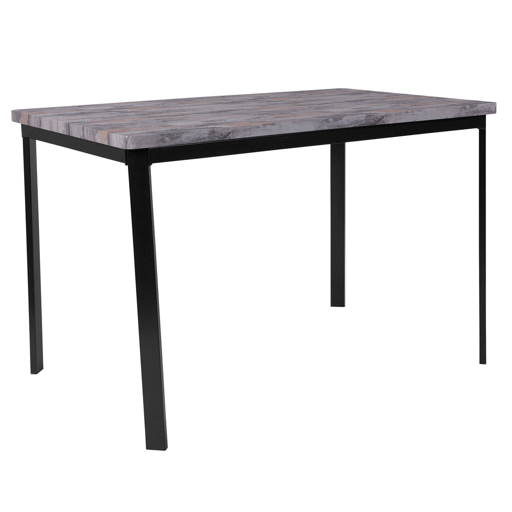 Flash Furniture Avalon 30'' x 45.75'' Dining Table in Distressed Slate Finish