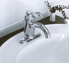 KOHLER Fairfax K-12181-CP Single Handle 4 in. Centerset Bathroom Faucet with Metal Drain Assembly in Polished Chrome