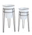 Creative Co-Op Round Metal Planters with Stands (Set of 2 Sizes)