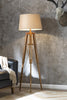 Creative Co-op Tripod Style Wood Floor Lamp with Drum Shade