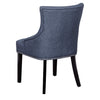 Ravenna Home Modern Dining Chair, 36 Inch Height, Denim Blue