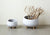 Creative Co-op White Planter with Wood Feet