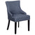 Ravenna Home Modern Dining Chair, 36 Inch Height, Denim Blue