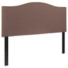 Flash Furniture Lexington Upholstered Full Size Headboard with Decorative Nail Trim in Camel Fabric