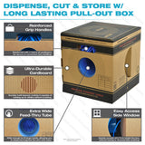 Mediabridge Pure Copper Cat6 Cable (1000 Feet, Blue) - 10Gbps Ethernet, Solid, in-Wall Rated, w/Premium Snagless Pull-Out Box - (Part# C6-1000-BLU)