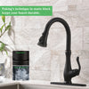 PAKING Kitchen Faucet, Kitchen Sink Faucet, Sink Faucet, Kitchen Faucets with Pull-down Sprayer, Matte Black Bar Kitchen Faucet, Sweep Spray