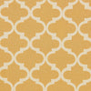 Ravenna Home Trellis Pattern Upholstered Headboard - Queen, 61.6 Inch, Yellow and Cream